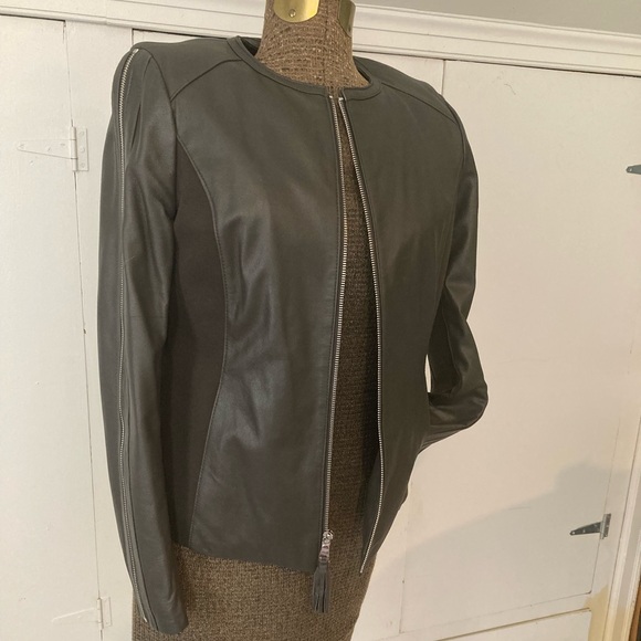 Via Spiga Leather Jacket XS - Picture 1 of 7